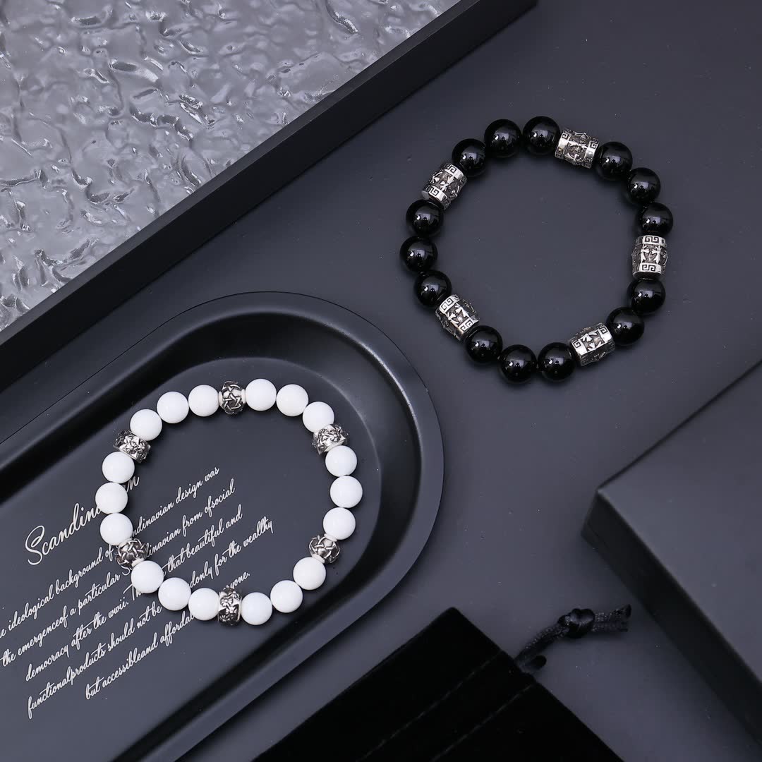 Chrome Hearts Scandinavian Design Beaded Bracelet Set